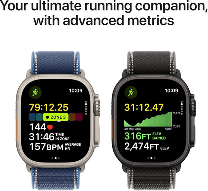 Apple Watch Ultra 3 (GPS+Cellular) 49mm Titanium Case with Anchor Blue Ocean Band - Natural - (2025)