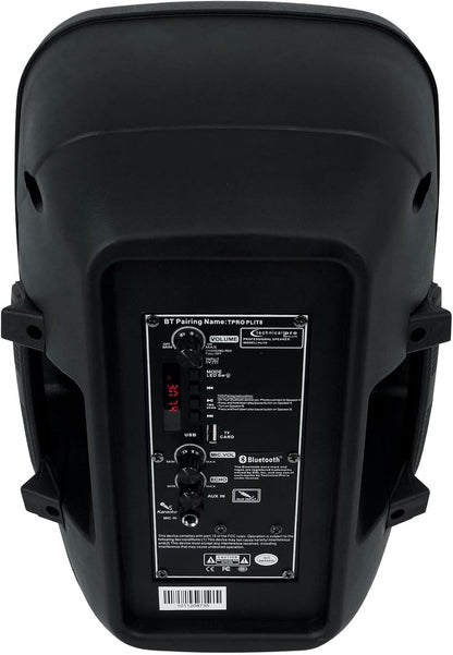 Technical Pro PLIT8 Rechargeable Portable 8" Bluetooth Party Speaker with LED