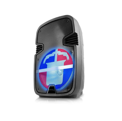 Technical Pro FLAG12MX 12-Inch Rechargeable Bluetooth Party Speaker with Mexican Flag Design