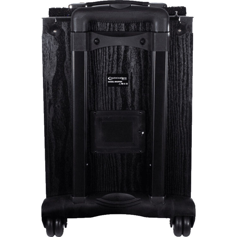 Technical Pro WASP680X 8" Rechargeable Bluetooth PA Speaker with Wireless Mic and Telescopic Mic Stand