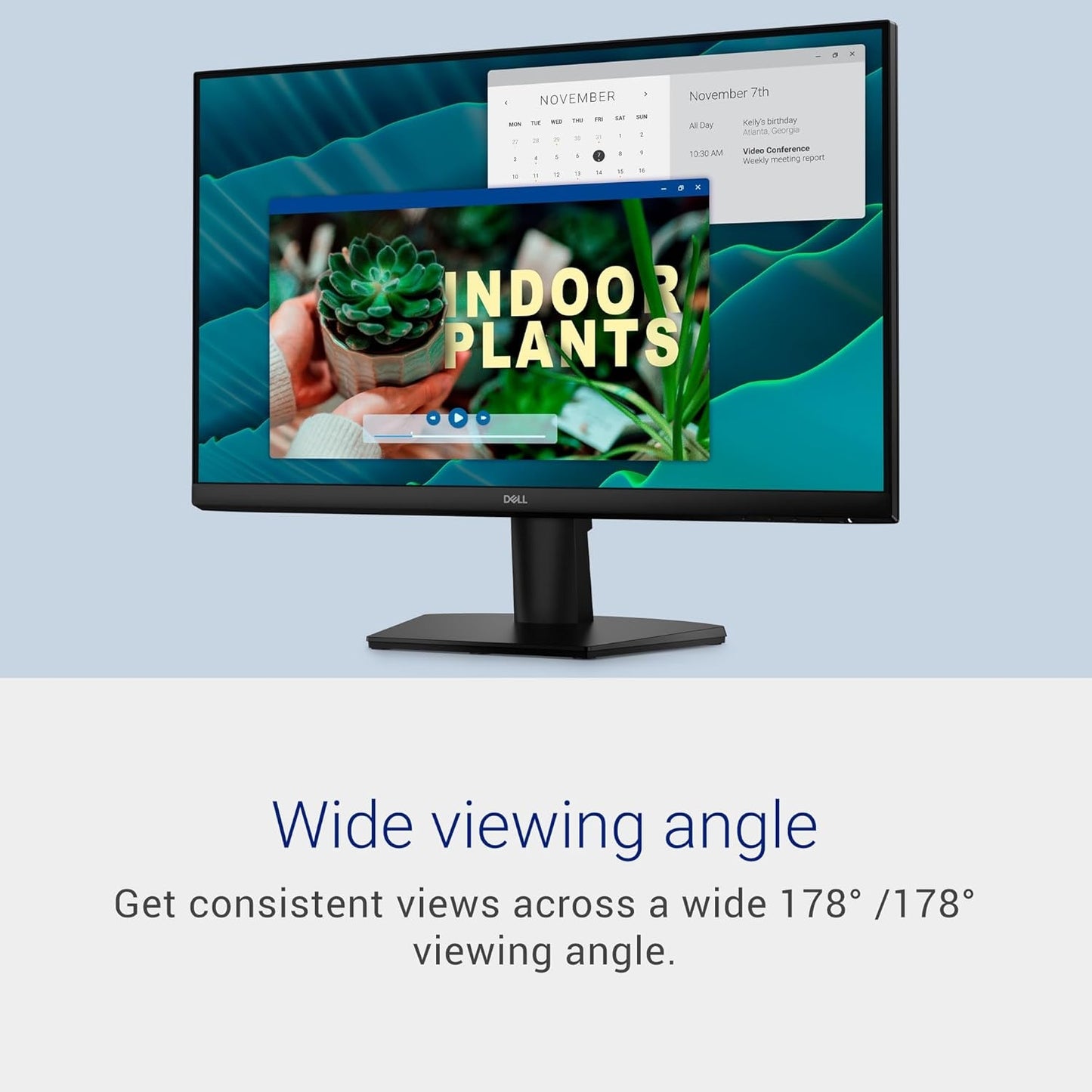 Dell SE2426H 23.8" FHD IPS Monitor – 144Hz, 1ms MPRT, AMD FreeSync, Dual HDMI
