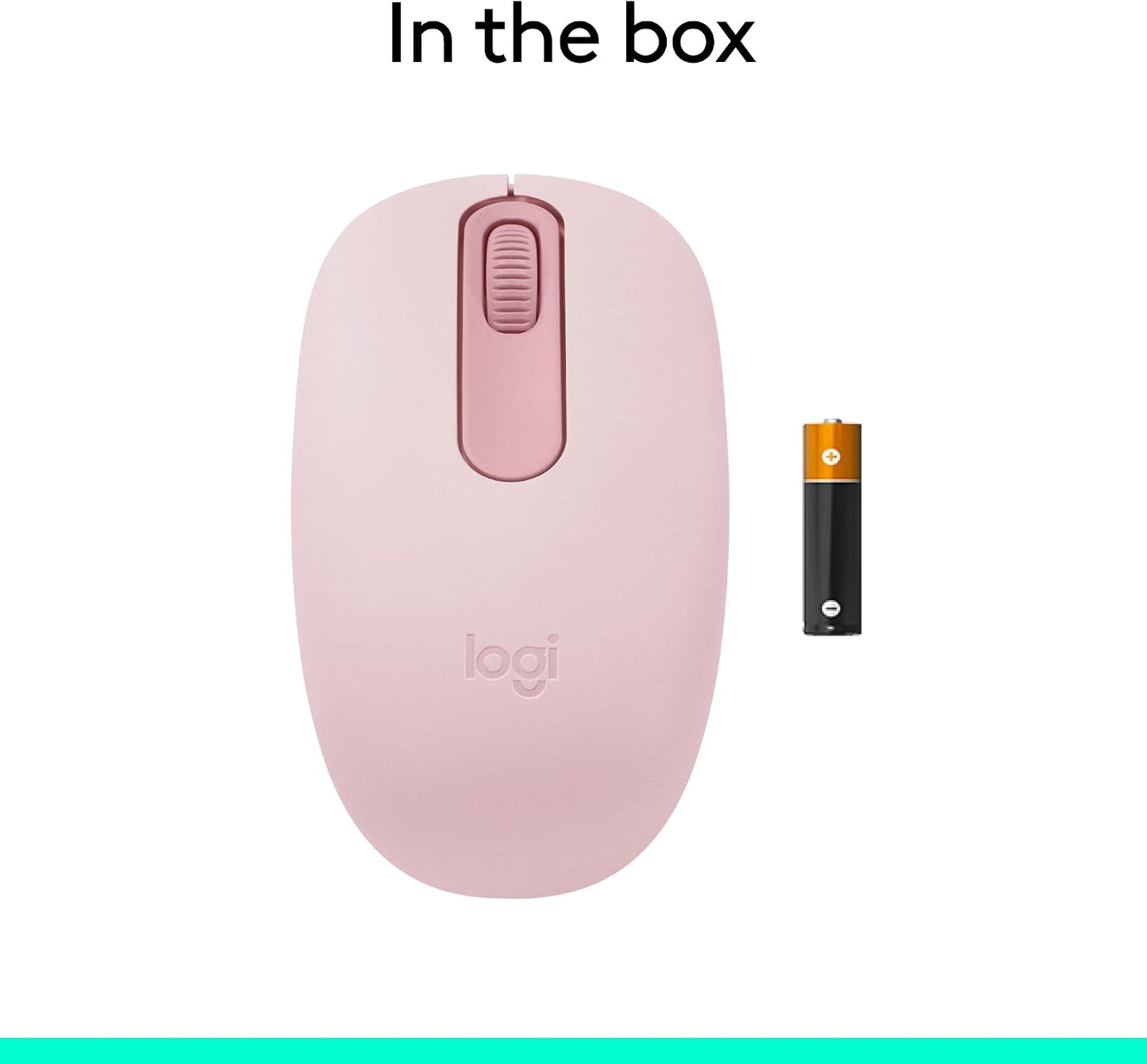 Logitech M196 Compact Ambidextrous Bluetooth Wireless Mouse - Rose 910-007439
