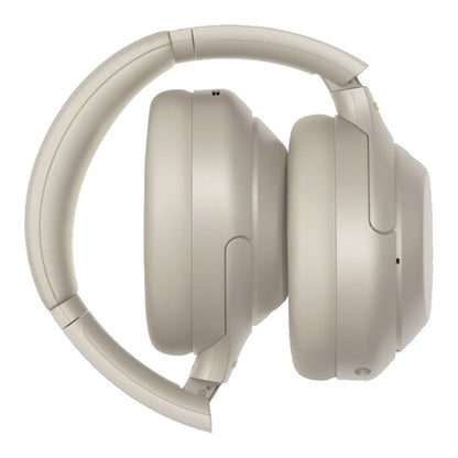 Sony - WH1000XM4/S Wireless Noise-Cancelling Over-the-Ear Headphones - Silver