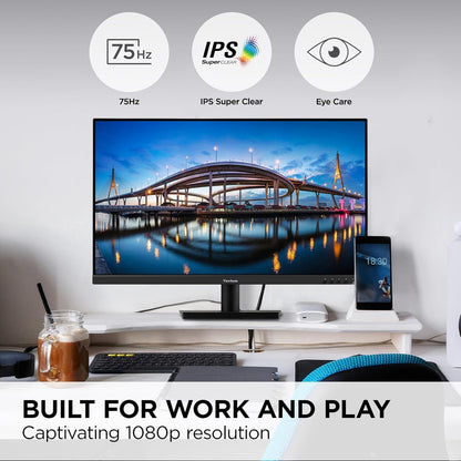 ViewSonic VA3209M 32 Inch 1080p 75Hz 1ms IPS Computer Monitor, Full HD, HDMI, VGA - Black