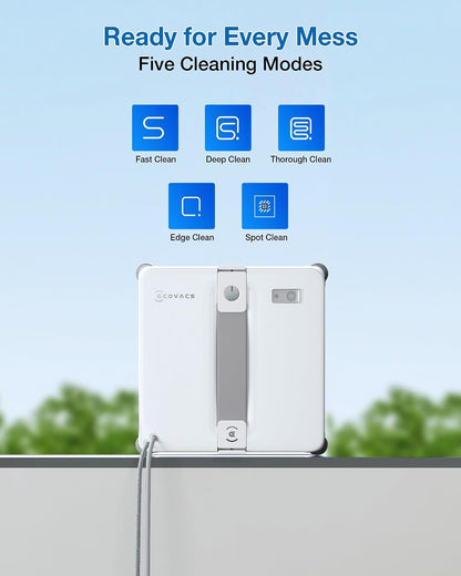 ECOVACS Robotics - WINBOT Mini2 Window Cleaning Robot, 5 Smart Modes, 10-Stage Safety