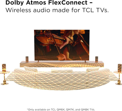 TCL Z100 Wireless Home Theater Speaker with Dolby Atmos FlexConnect Technology Black