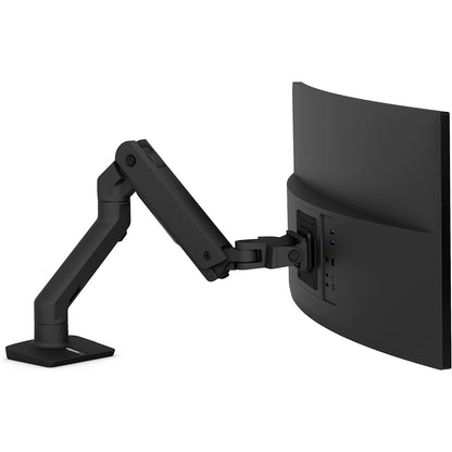 Ergotron HX Desk Monitor Arm for Displays up to 42 lb Matte Black 45-475-224
