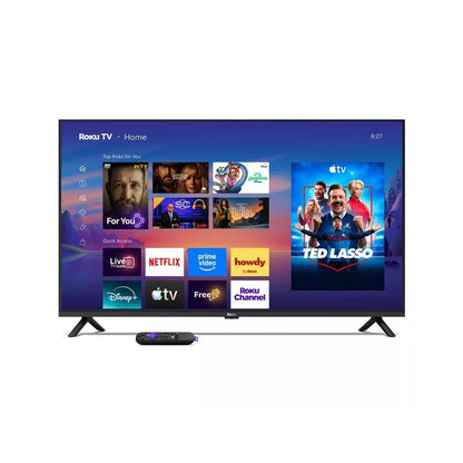 Hiro Roku TV 43" 1080p Full HD Smart TV Flat Screen LED Television with Roku TV and Dolby Audio H43C3D4