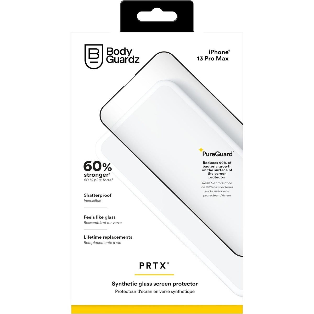 BodyGuardz iPhone 13 Pro Max PRTX Synthetic Glass Screen Protector SYGCM-APH67-9HG