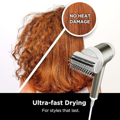 Shark HyperAIR Fast-Drying Hair Blow Dryer w/ IQ 2-in-1 Concentrator and Styling Attachments HD112GNBRN