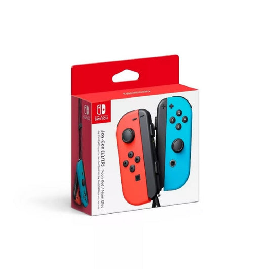 Nintendo Joy-Con (L/R) Wireless Controllers for Nintendo Switch - Neon Red/Neon Blue
