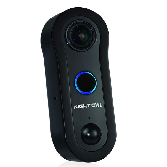 Night Owl Full 1080p HD Smart Video Doorbell with Night Vision, 2-Way Audio, Remote Viewing Mobile App, Real-Time Alerts CL-2WDMC