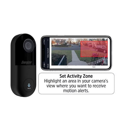 Energizer Connect Smart 2K 5GHz Wired Video Doorbell E0D1-1002-2KB