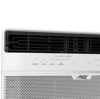 Arctic King 12,000 BTU Smart Window Air Conditioner, Cools Rooms up to 550 Sq. Ft., White RMWK12WR