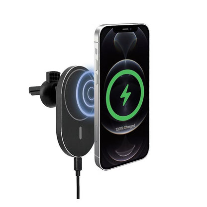 iHome 5-in-1 Magnetic Wireless Charging Car Mount Kit - Black 2IHCM2264B0L2
