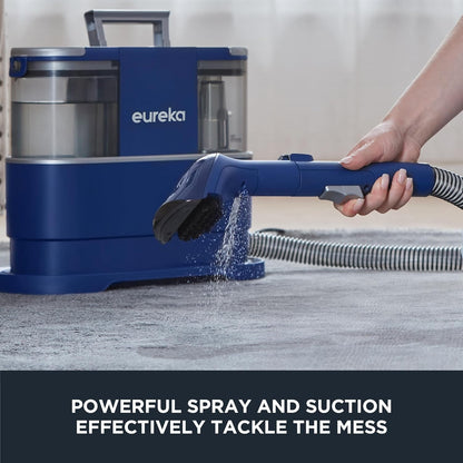 EUREKA Portable Carpet and Upholstery Cleaner, Spot Cleaner for Pets, 50.7oz Large Water Tank, NEY100 with Cleaning Formula, Blue