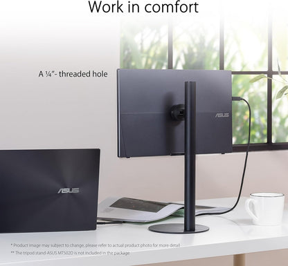 ASUS ZenScreen 15.6" 1080p 5ms 60Hz FHD Portable Monitor IPS Kickstand MB16ACVR