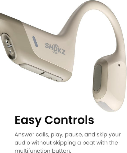 Shokz OpenRun Pro Mini Premium Bone Conduction Open-Ear Sport Headphones Beige S811-MN-BG-US