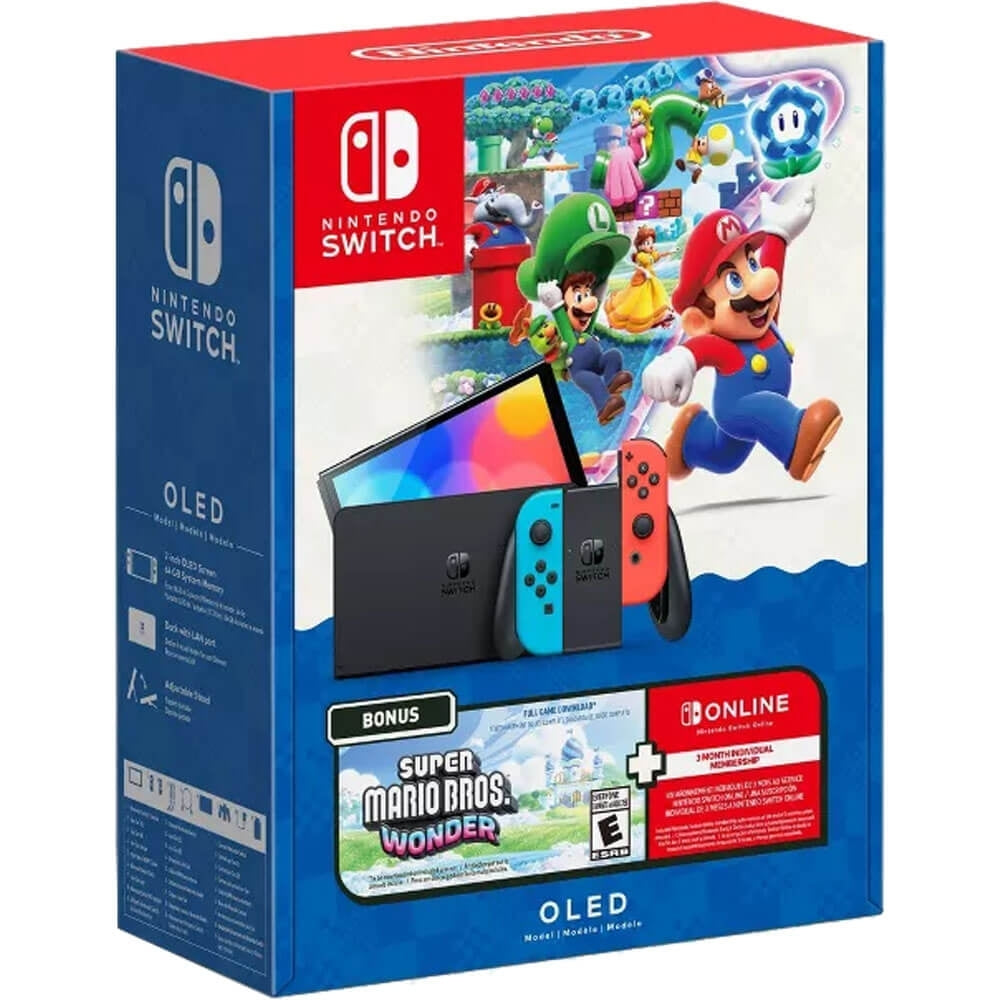 Super Mario Bros. OLED Model Wonder Bundle Nintendo Switch 121618