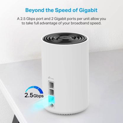 TP-Link Deco XE75 Pro AXE5400 Wireless Tri-Band 2.5G / Gigabit Mesh Wi-Fi System (1-Pack)