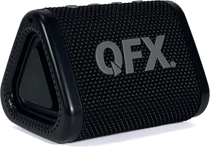 QFX BT-ZXO IPX-7 Rechargeable Waterproof Portable Bluetooth Speaker Black