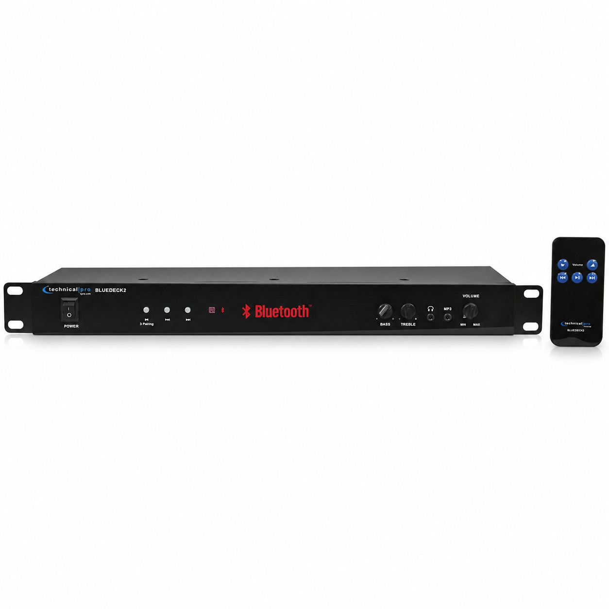 Technical Pro BLUEDECK2 Rack Mountable DJ/Pro Audio Bluetooth Receiver