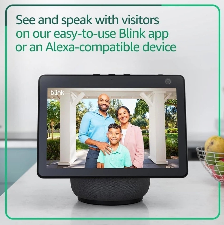 Blink Wired Floodlight Camera with Pan-Tilt Indoor Camera and Video Doorbell