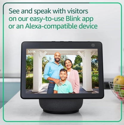 Blink Wired Floodlight Camera with Pan-Tilt Indoor Camera and Video Doorbell