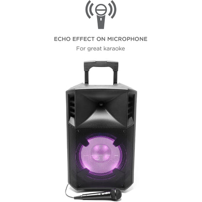 ION Audio Power Glow 300 Portable Bluetooth Loudspeaker with Wired Microphone IPA118A
