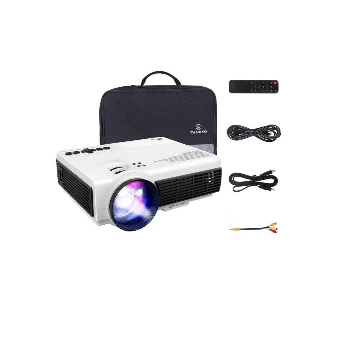 Vankyo - Leisure 3W Pro Native 720P Wireless Single LCD Mini Projector - White