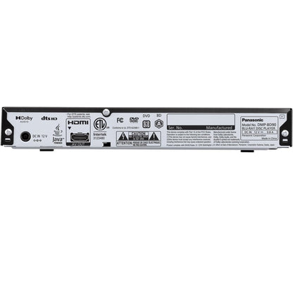 Panasonic Blu Ray DVD Player with Full HD Picture Quality and Hi-Res Dolby Digital Sound, DMP-BD90P-K, Black