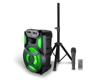 Technical Pro Rechargeable 12" Bluetooth LED Speaker with USB / TF Card Inputs XP12PKG