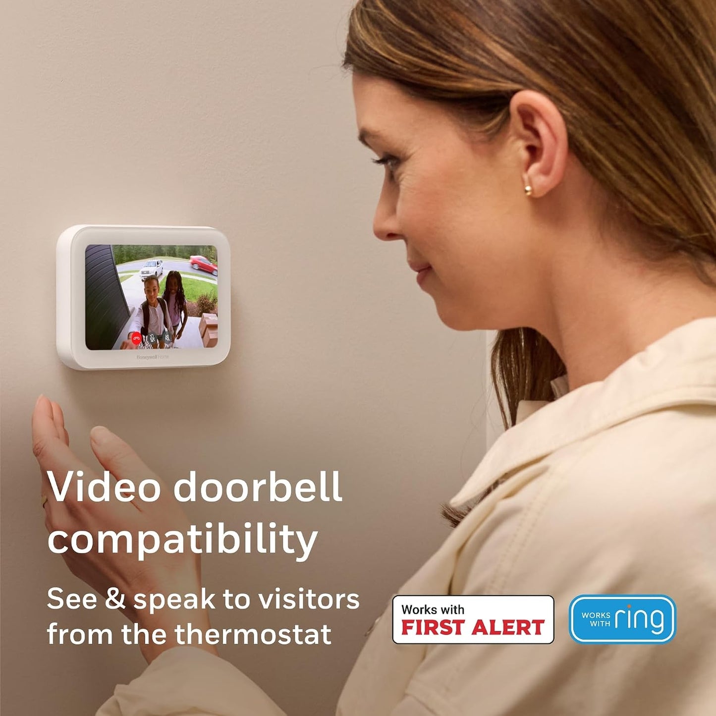 Honeywell Home X8S 5" Premium Smart Programmable Wi-Fi Thermostat with Sensor X8VMC9W/W