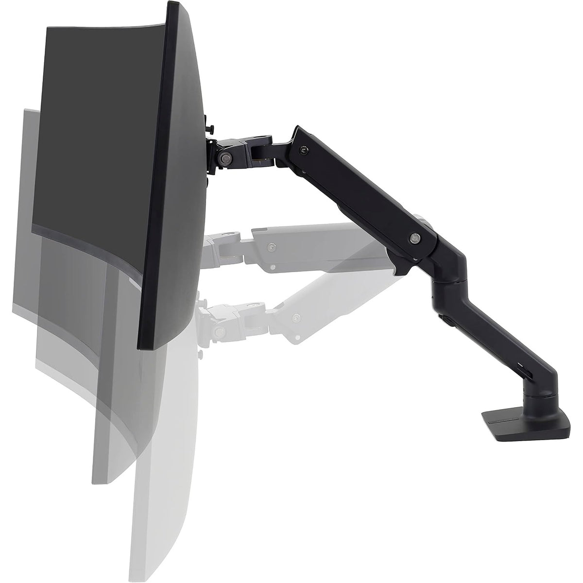 Ergotron HX Desk Monitor Arm for Displays up to 42 lb Matte Black 45-475-224