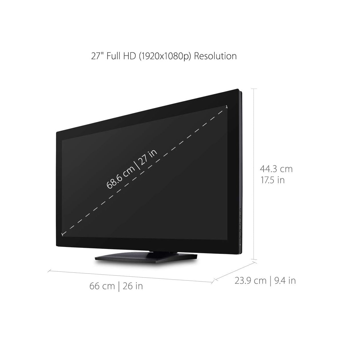 ViewSonic - TD2760 27" 1080p 60Hz 12ms  LED FHD Touch Screen Monitor (HDMI, VGA) - Black