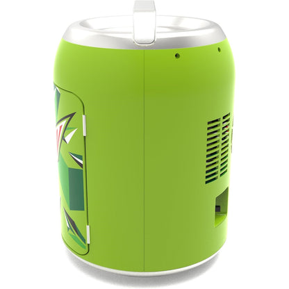 Mountain Dew MIS604MD 0.14-Cu. Ft. 6-Can Portable Mini Fridge, Green