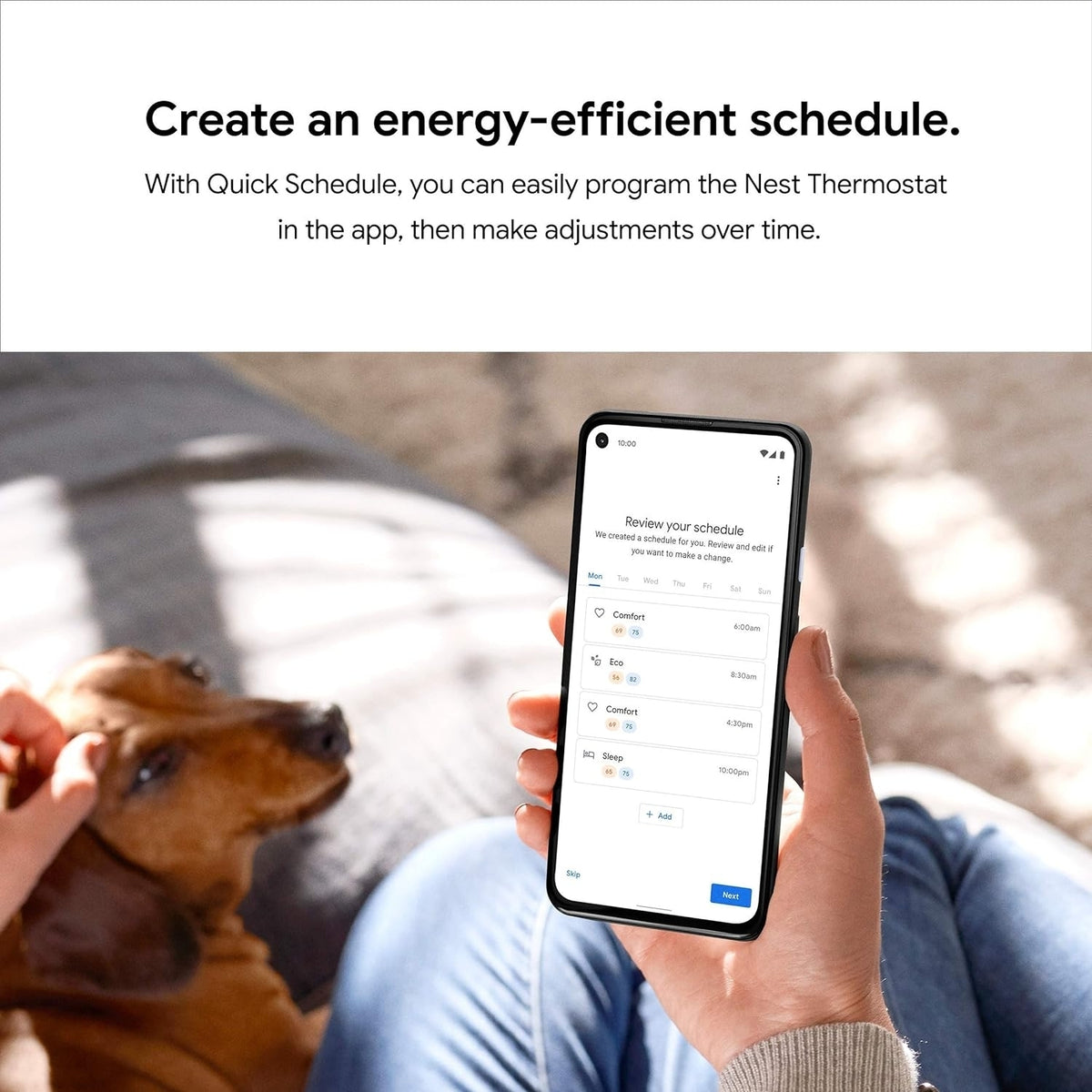 Google Nest Smart Programmable Wi-fi Thermostat Charcoal GA02081-CA