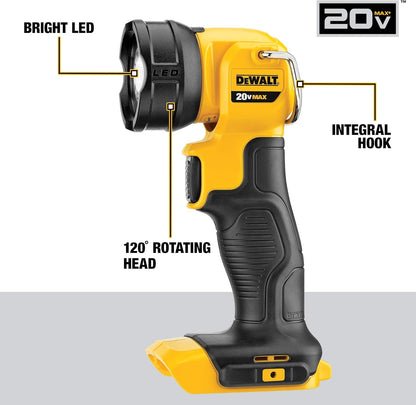 DEWALT 20V MAX Cordless 7 Tool Combo Kit with (2) 20V 2.0Ah Batteries and Charger