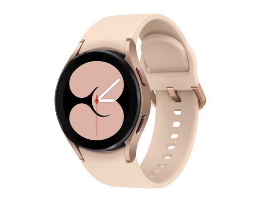 Samsung Galaxy Watch4 40mm Bluetooth Smartwatch Rose Gold Silicone Strap SM-R860NZDCXAA