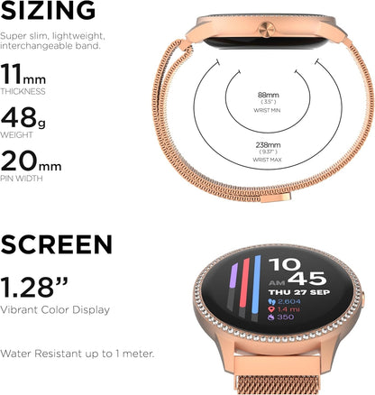 iTouch Sport 4 Unisex Adult Multi-Function Rose Goldtone Smart Watch TP4E02-C29