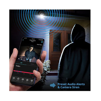 Night Owl CL-FT4D1-84L 2-Way Audio 12 Channel 4 Camera 2K DVR Security System with 1TB Hard Drive