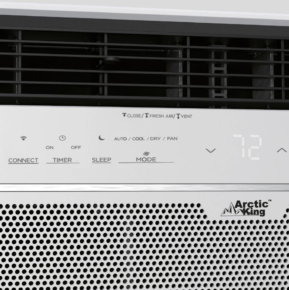 Arctic King 12,000 BTU Smart Window Air Conditioner, Cools Rooms up to 550 Sq. Ft., White RMWK12WR