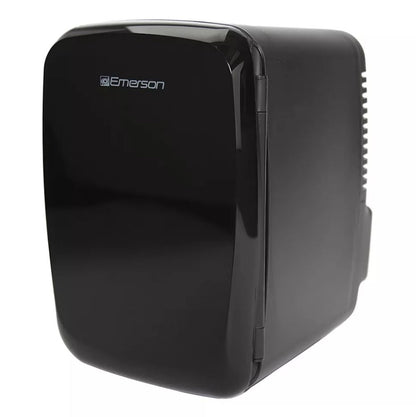 Emerson EFC-5000 Portable Mini Fridge Cooler for 6 Cans, Compact 4L Capacity Black