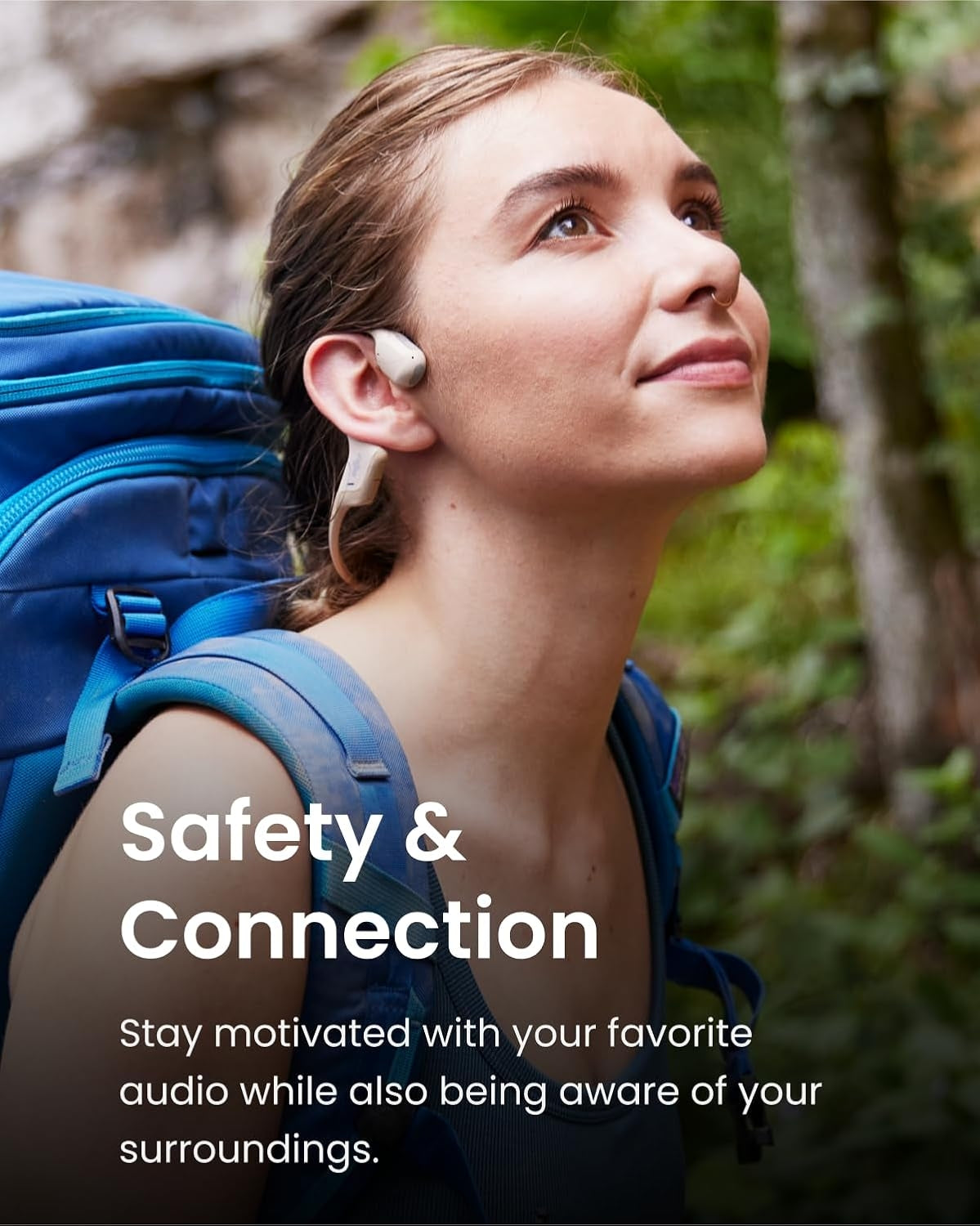 Shokz OpenRun Pro Mini Premium Bone Conduction Open-Ear Sport Headphones Beige S811-MN-BG-US