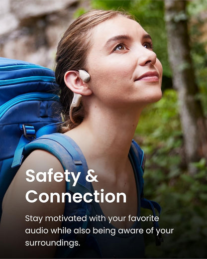 Shokz OpenRun Pro Mini Premium Bone Conduction Open-Ear Sport Headphones Beige S811-MN-BG-US