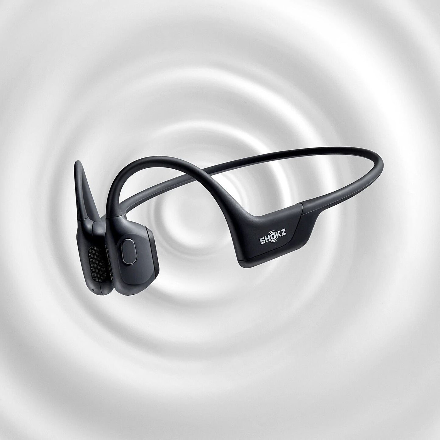 Shokz OpenRun Bone Conduction Open-Ear Endurance Headphones Black S803-ST-BK-US