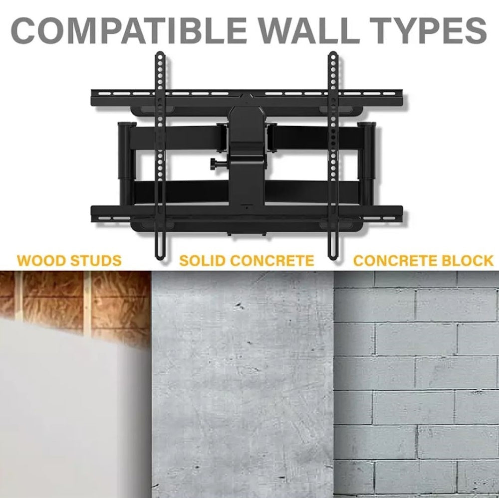 Sanus Decora Full-Motion TV Mount for 42"-90" TVs Up to 120 lbs. DLF225-B1 Black