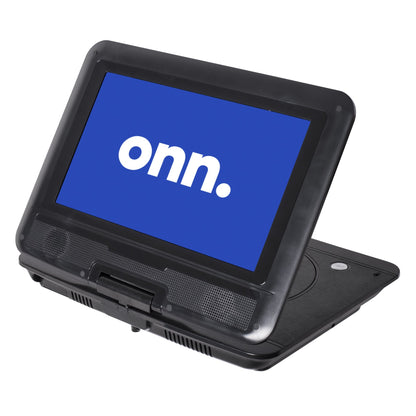Onn Portable 10-inch DVD Media Player 180 degree swivel with 5-hr battery - 100093889