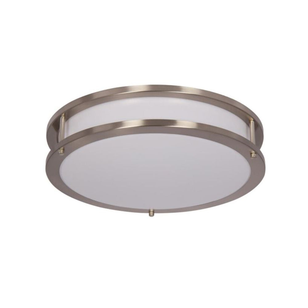 Luminance Flush Mount Bright Satin Nickel Ceiling Spotlight- F9913-80-1-3K