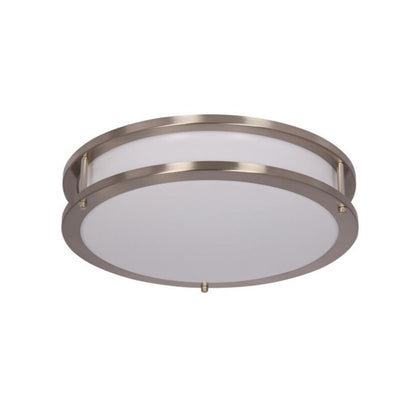 Luminance Flush Mount Bright Satin Nickel Ceiling Spotlight- F9913-80-1-3K